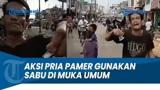 AKSI PEMUDA PAMER SABU DI MUKA UMUM, BERAKHIR DIBOYONG SATRES NARKOBA