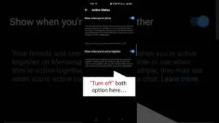 How to Hide Your Status with FB Messenger. #fb #messenger