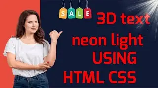 3d Glowing Text Animation Effects | Pure CSS Neon Light Text Effects