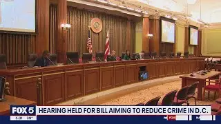 Hearing held for bill hoping to tackle DC crime