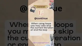Continue Directive in Laravel #laravel