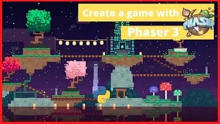 I created a platformer game using phaser 3 and python 