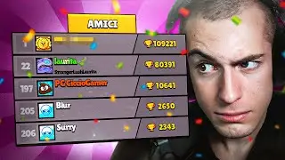 VI MOSTRO LA MIA LISTA AMICI SU BRAWL STARS!!!