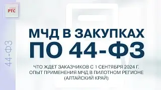 МЧД в закупках по 44-ФЗ. Что ждет заказчиков с 1.09.2024 г. Опыт применения МЧД. (08.08.2024)