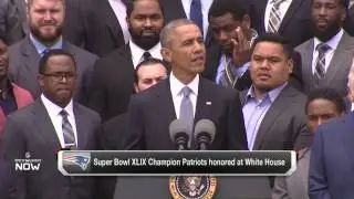 Barack Obama's funniest moments from Patriots' White House visit