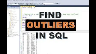 Find Outliers in SQL