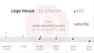 Ed Sheeran - Lego House Drum Score