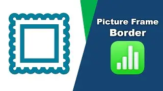 How to add a picture frame border to a text box in Apple Numbers (Spreadsheet) on Mac