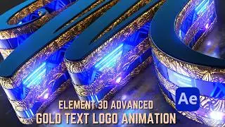 ADVANCED 3D LOGO ANIMATION WITH ELEMENT 3D | AFTER EFFECTS TUTORIAL