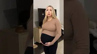 36 weeks pregnant baby bump update 🤯 #kayandtayofficial #couples #pregnant