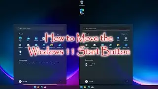 How to Move the Windows 11 Start Menu Button & apps to the Left Corner or Center  Windows11 Home Pro