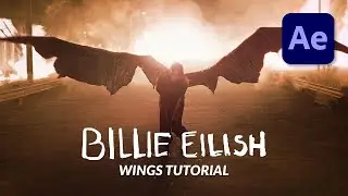 Billie Eilish Angel Wings VFX in After Effects Tutorial