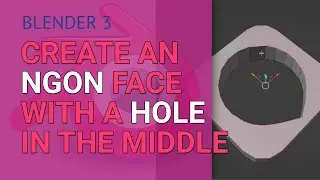 Create ngon face with hole in the middle