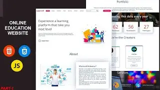 How to make Education Website Using HTML, CSS and JavaScript,  Part-1 codicgyan