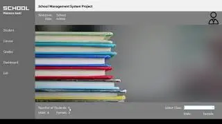 School Management System (Visual Studio C#, MySQL)