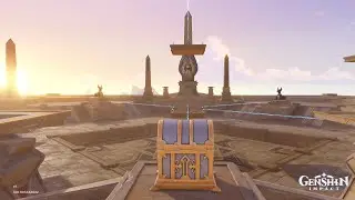 Top of Mausoleum of King Deshret Luxurious Chest Puzzle【Genshin Impact】