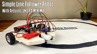 How to make a Line Follower robot using the Arduino UNO R4 MINIMA board #robotics #r4 #uno