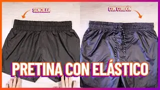 Cómo Coser una PRETINA con ELÁSTICO 🙌 2 diseños MUY FÁCILES 🔥