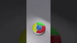 Google Chrome logo animation made in Blender