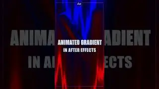 How To Create Animated Gradient In After Effects #adobeaftereffects #aftereffectstutorial #tutorial