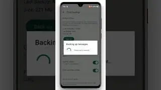 How To Backup WhatsApp Messages On Android | Restore WhatsApp Messages 2024 #shorts