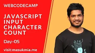 Javascript input character count project 100days ofday 06