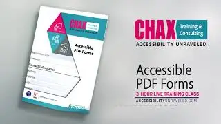 Accessible PDF Forms Training