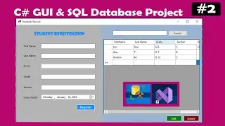 C# Students Record Management System | Windows form Application | Project Source Code  | Part-2