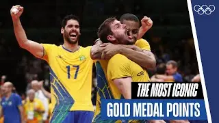 The most iconic gold medal points in volleyball! 🏅🏐