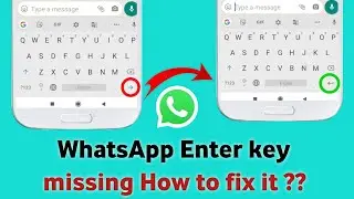 how to get enter button in WhatsApp|enter is send kya hai|WhatsApp enter key will send your message