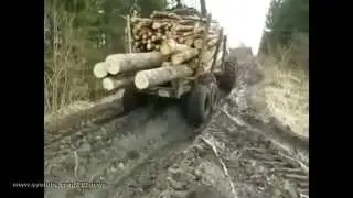 На тракторах по бездорожью Tractors off road