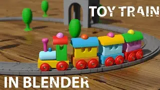 how to make toy train in blender full tutorial