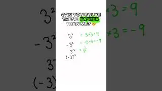 Can you solve this faster than me?