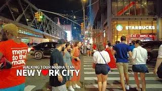 [4K] NEW YORK CITY - Manhattan Summer Walk, 7th Avenue, 34th Street, 8th Avenue, 42nd Street, Travel