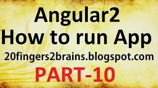 Angular 2 - How to run application using NPM