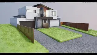 modeling a modern house in blender 2.8 archiviz tutorial part 3