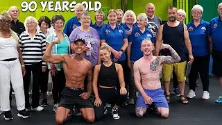 Olympic Gymnasts join the 'Worlds Oldest Fitness Class'. It's NEVER too late!