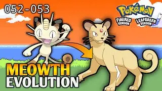 How To Evolve Meowth Into Persian In Pokemon Fire Red & Leaf Green | Kanto Pokedex