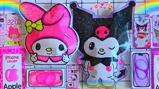 📲 Iphone 15 Kuromi vs My melody Blind Bag Paper 🎀 Iphone Sanrio Blind Bag Compilation