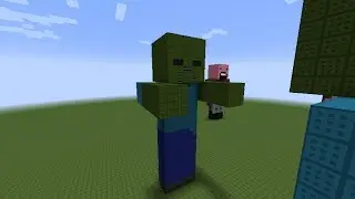 как построить Зомби(Zombie) в minecraft