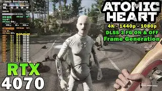 Atomic Heart | RTX 4070 | Ryzen 7 5800X3D | 4K - 1440p - 1080p | Max Settings | DLSS 3.0 FG ON & OFF