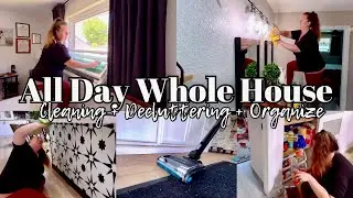 Extreme All Day Whole House Cleaning Decluttering and Organizing Motivation / Clean With Me