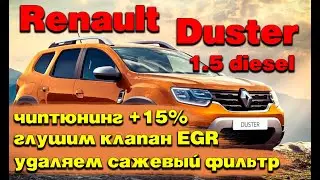 Renault Duster 1.5 diesel: удаляем сажевый фильтр, глушим клапан ЕГР, чиптюнинг + 15 % мощности