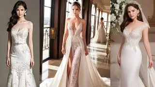 Bridal /Wedding Dress - Simple, Elegant, Alluring Motif |AI LookBook