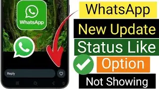 WhatsApp Status Like Option New Update | How to Fix WhatsApp Status Like Button Option Not Showing