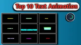 Top 10 Text Animation Effect ll Alight Motion Text Animation Effect ll Free Download Xml Effect