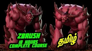 Character Sculpting Complete Course Zbrush - Tamil - Basic to Advance Course - Game Character