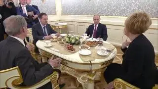 Путин. Посещение Малого театра 24 марта 2017 года