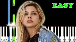 Secret – Louane — EASY Piano tutorial