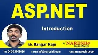 ASP NET Introduction | ASP.NET Tutorials | Mr.Bangar Raju